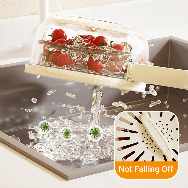 Berry Keeper Container Fruit Washing Bowl Strainer Lid Produce Saver - Image 2