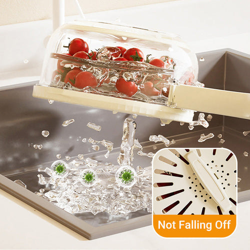 Berry Keeper Container Fruit Washing Bowl Strainer Lid Produce Saver - Image 2
