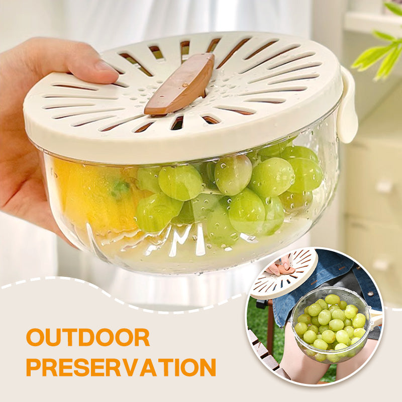 Berry Keeper Container Fruit Washing Bowl Strainer Lid Produce Saver - Image 5