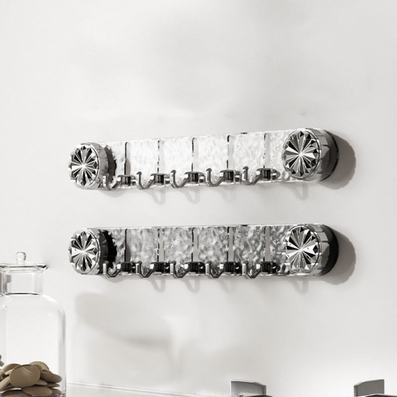 Adhesive Wall Hooks No Drill Foldable Space Saving Towel Rack - Image 5