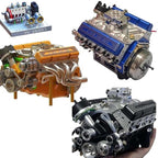 CNC Metal Mini V8 Engine Kit Runs on Gas - Image 11
