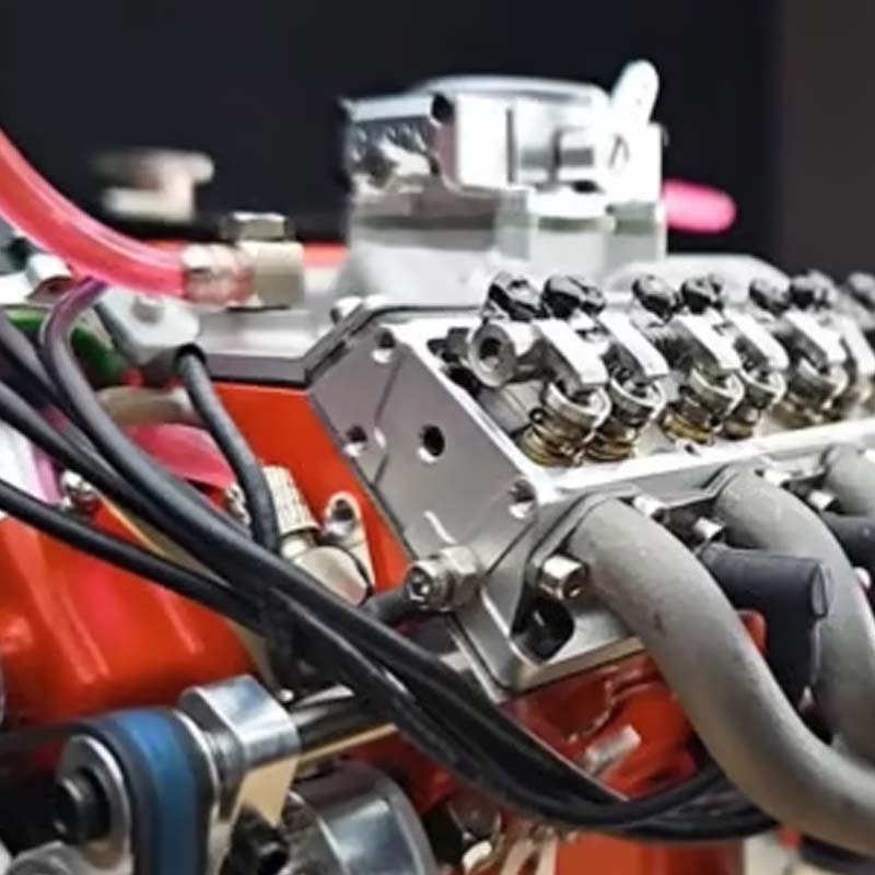 CNC Metal Mini V8 Engine Kit Runs on Gas - Image 10