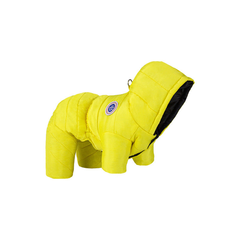 Dog Winter Coat Harness Full Body Fleece Lined Windproof Snowsuit - Image 13