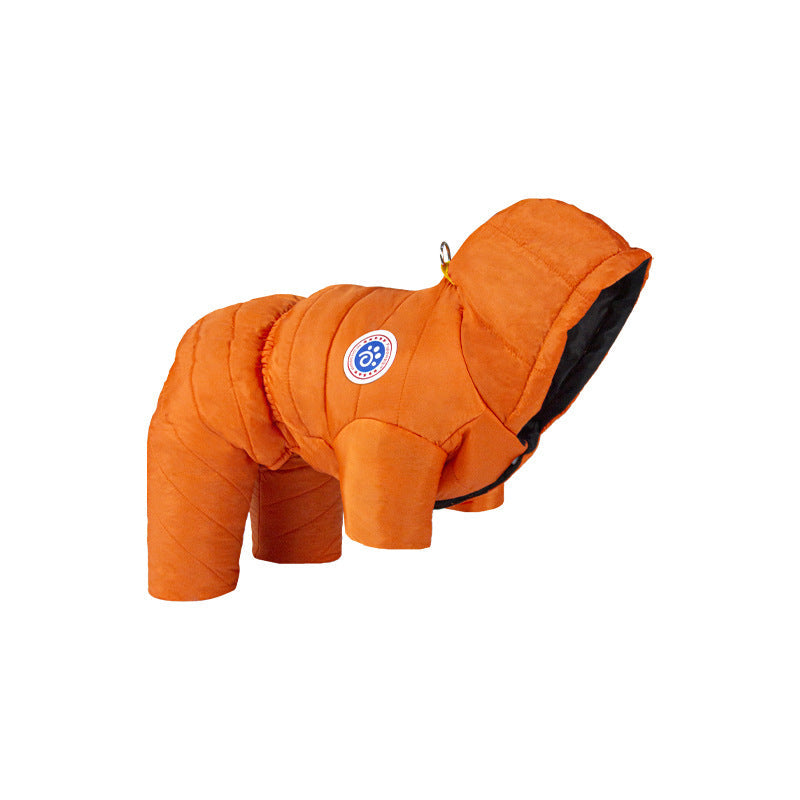 Dog Winter Coat Harness Full Body Fleece Lined Windproof Snowsuit - Image 10