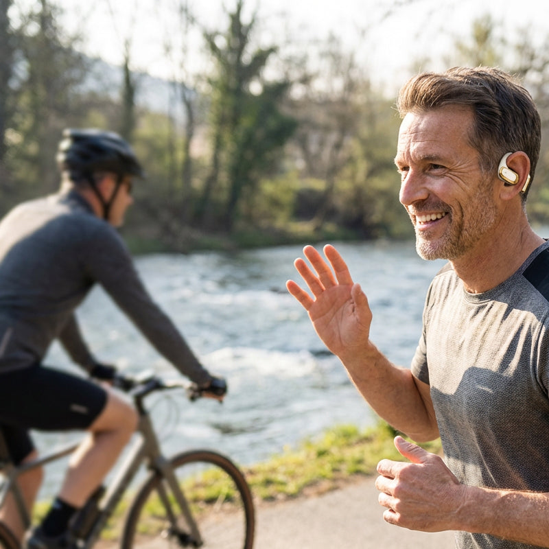 Open-Ear Wireless Earbuds Air Conduction Running Workout Ear Hook - Image 5