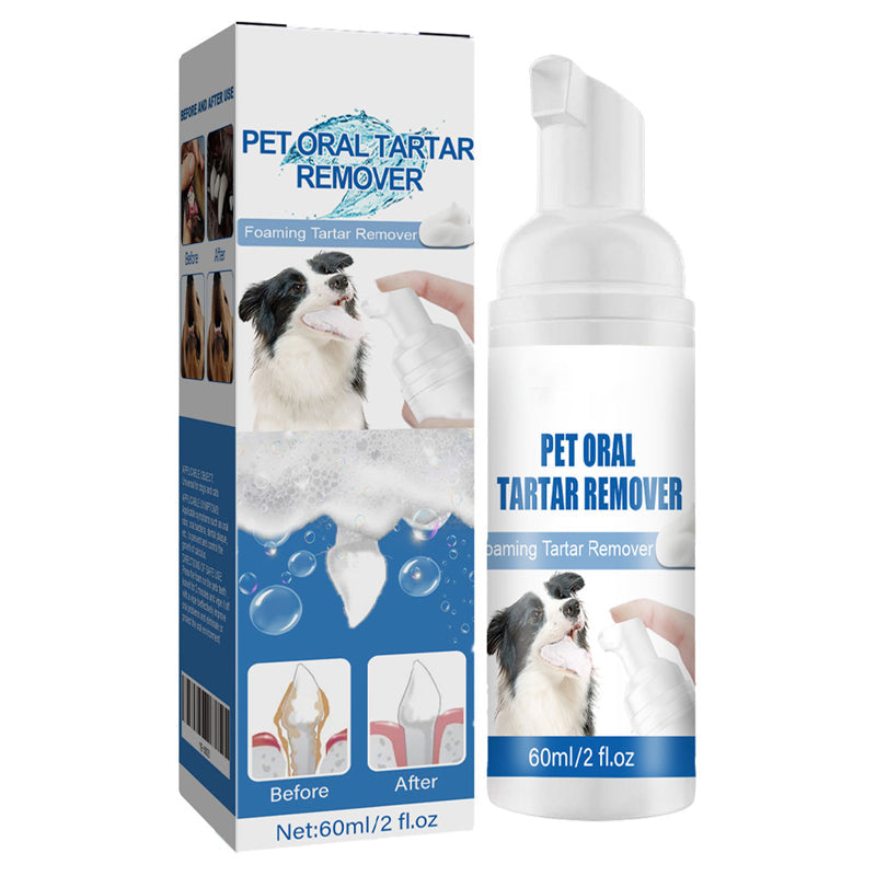 Dog Dental Foam No-Brush Teeth Cleaning Plaque Tartar Remover - Image 2
