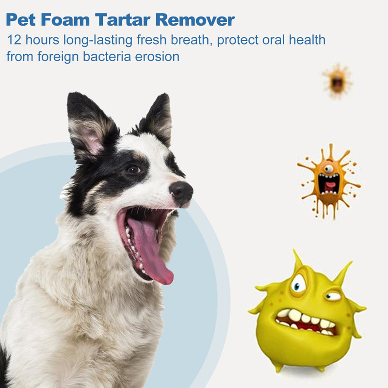 Dog Dental Foam No-Brush Teeth Cleaning Plaque Tartar Remover - Image 3