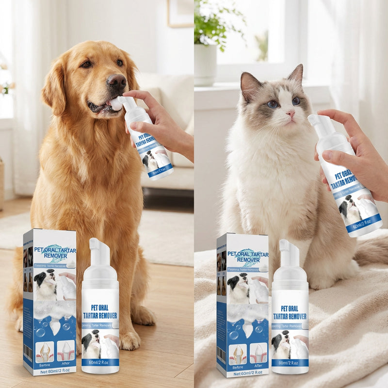 Dog Dental Foam No-Brush Teeth Cleaning Plaque Tartar Remover - Image 7