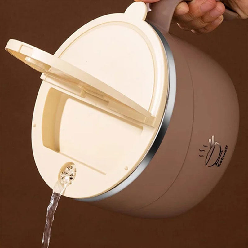 Stainless Steel Ramen Bowl Drain Lid Insulated Anti-Scald 1200ml - Image 5