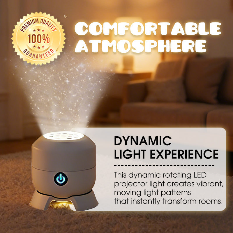 Ocean Wave LED Projector Light Rotating Night Light Bedroom Ceiling Mood Lamp - Image 5