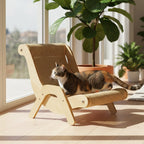 Cat Scratching Lounger Sisal Scratcher 2 in 1 Bed Durable Wooden - Image 8