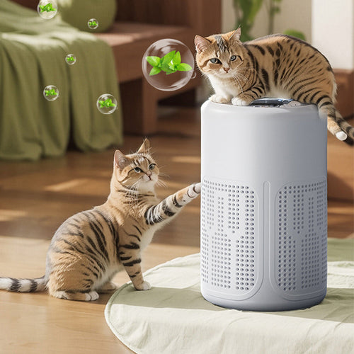 Compact Air Purifier Allergies Pet Hair Dust Quiet Bedroom Home