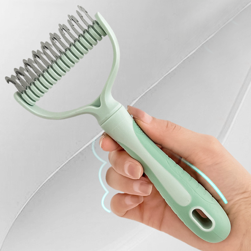 Dog Deshedding Tool Dual Sided Undercoat Dematting Rake Cats - Image 5