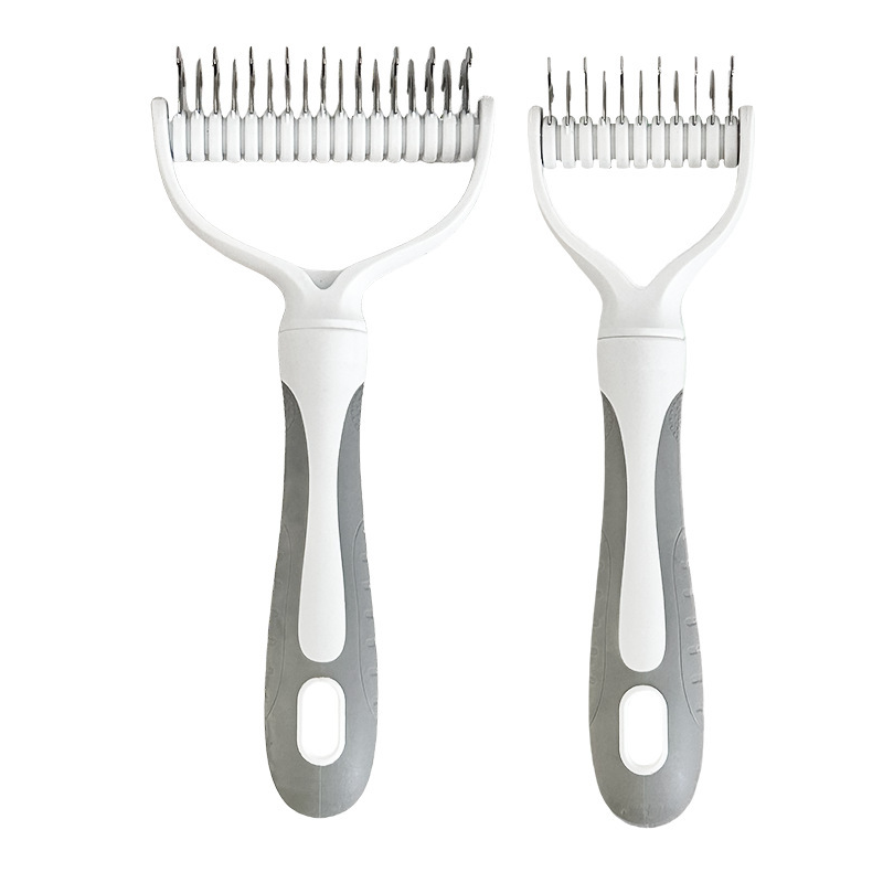 Dog Deshedding Tool Dual Sided Undercoat Dematting Rake Cats - Image 18