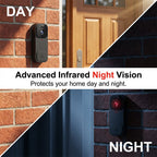 Wireless Doorbell Monitor 4.3" Screen Two-Way Audio Night Vision - Image 4