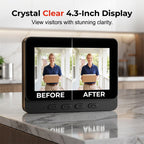 Wireless Doorbell Monitor 4.3" Screen Two-Way Audio Night Vision - Image 2