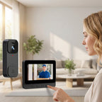 Wireless Doorbell Monitor 4.3" Screen Two-Way Audio Night Vision - Image 3