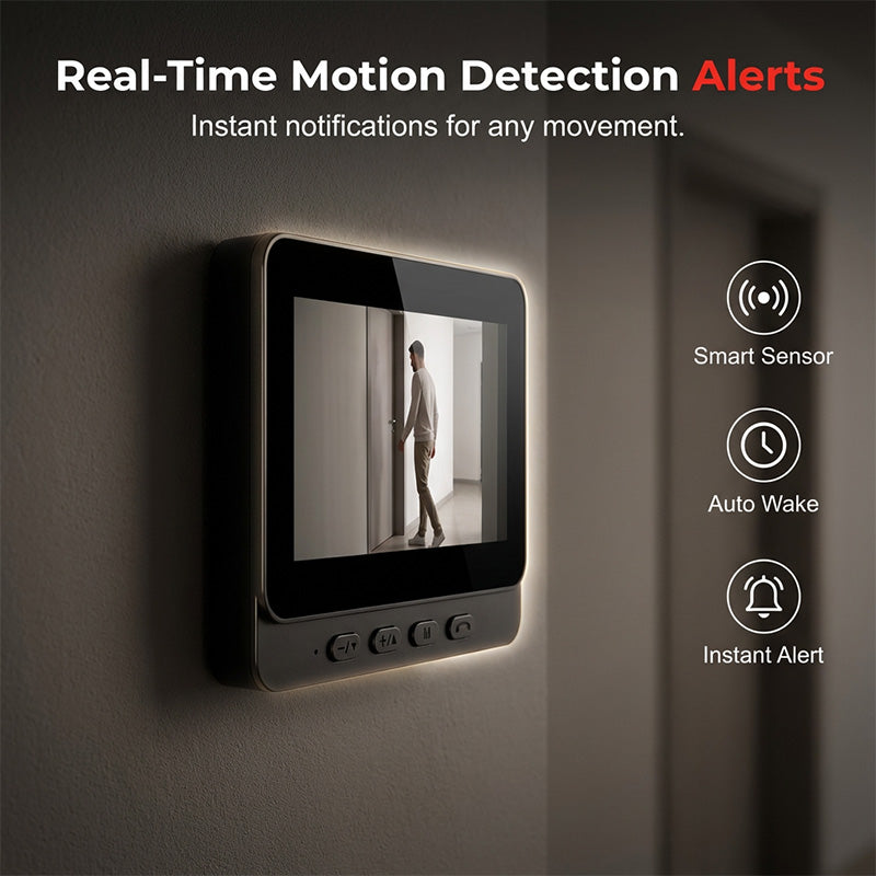 Wireless Doorbell Monitor 4.3" Screen Two-Way Audio Night Vision - Image 6