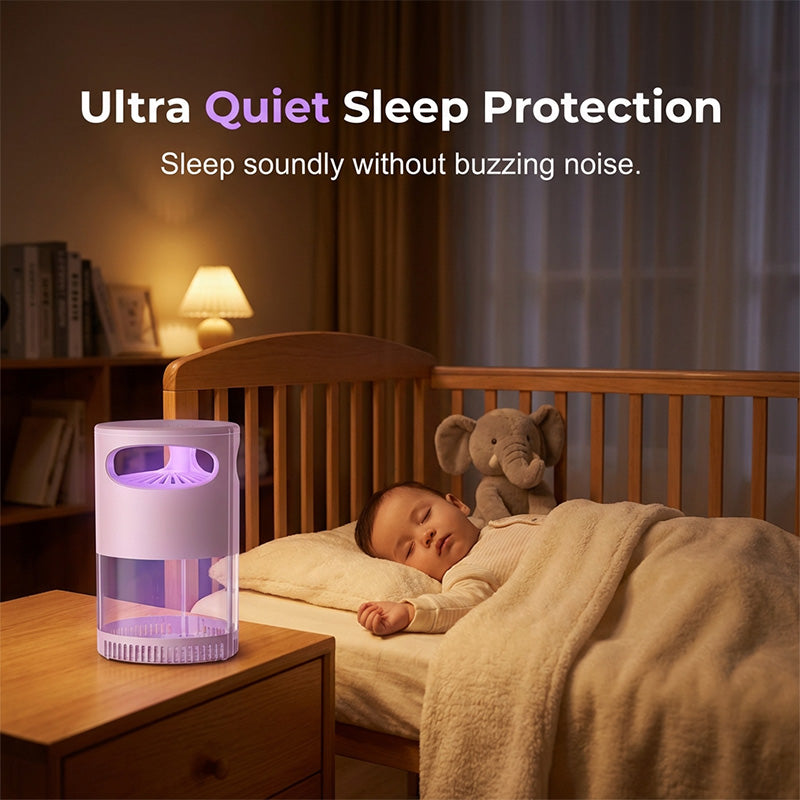UV Mosquito Killer Lamp Indoor Bug Zapper USB Quiet Chemical-Free Trap