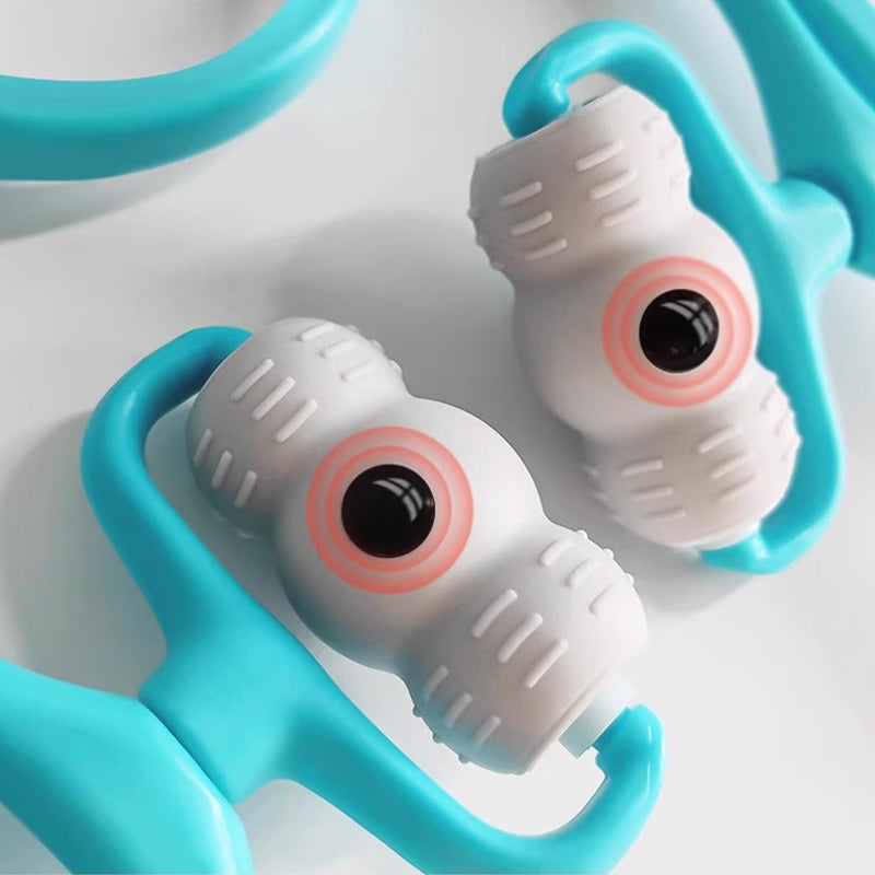 Manual Neck Massager Roller Deep Tissue Handheld Shoulder Pain Relief - Image 3