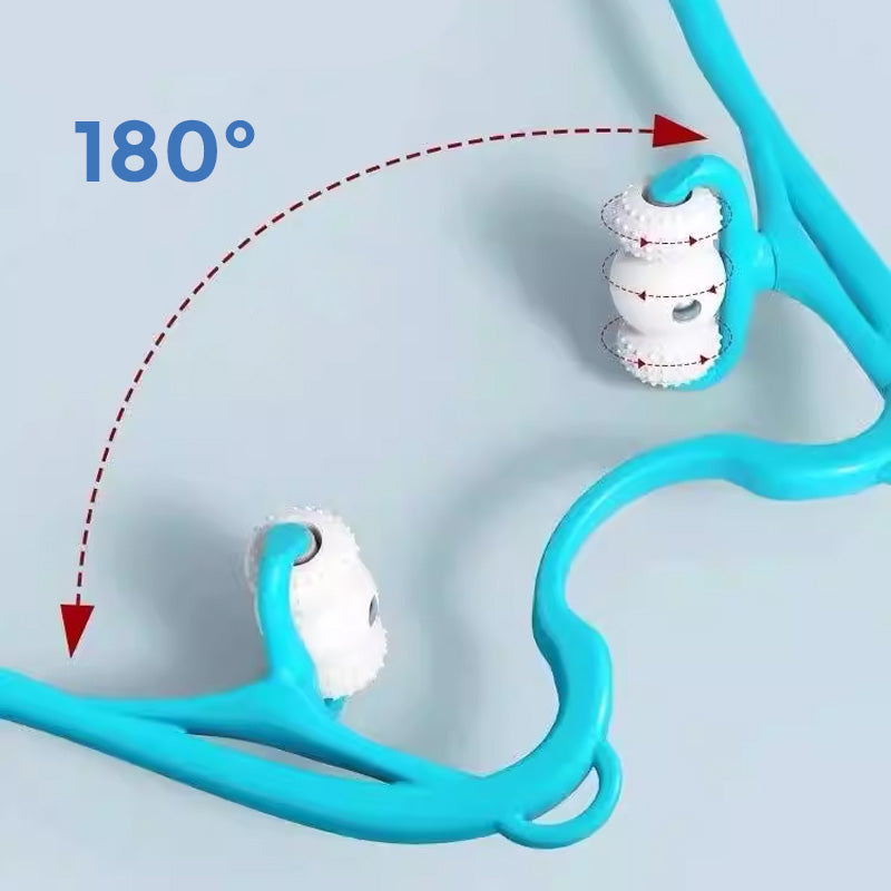 Manual Neck Massager Roller Deep Tissue Handheld Shoulder Pain Relief - Image 6