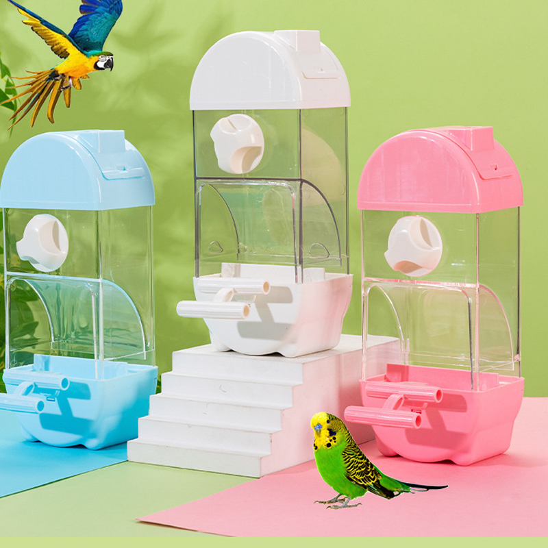 Automatic Bird Feeder Cage No Mess Large Capacity Seed Dispenser