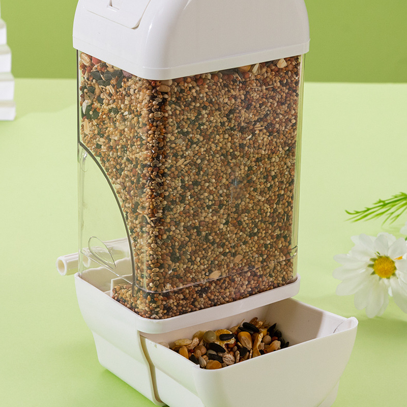 Automatic Bird Feeder Cage No Mess Large Capacity Seed Dispenser - Image 3