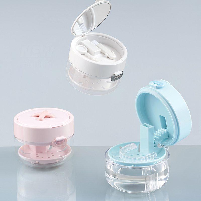 Retainer Case Cleaner Travel Storage Mirror Leak Proof - Image 2