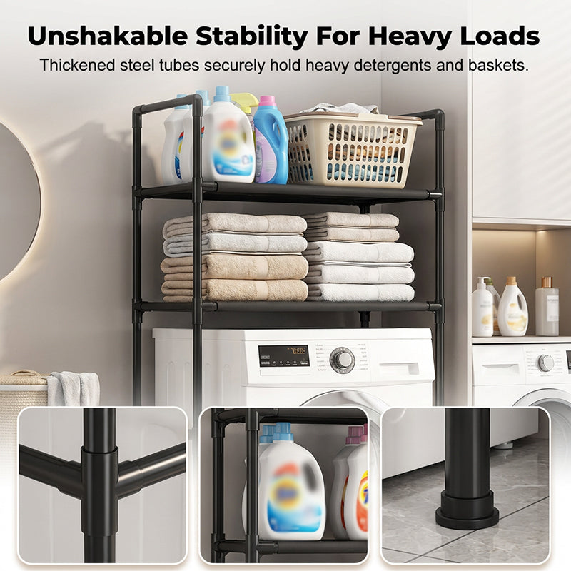Over the Toilet Storage Organizer No-Drill Freestanding Bathroom Space Saver - Image 5