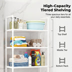 Over the Toilet Storage Organizer No-Drill Freestanding Bathroom Space Saver - Image 7