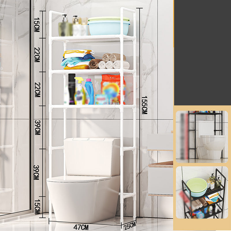 Over the Toilet Storage Organizer No-Drill Freestanding Bathroom Space Saver - Image 10