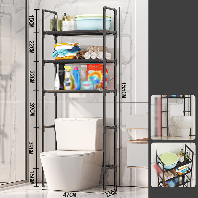 Over the Toilet Storage Organizer No-Drill Freestanding Bathroom Space Saver - Image 12