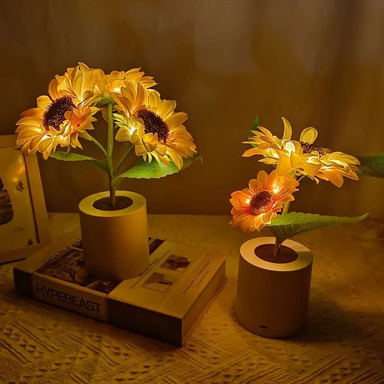 Sunflower LED Lamp Cheerful Decorative Flower Light