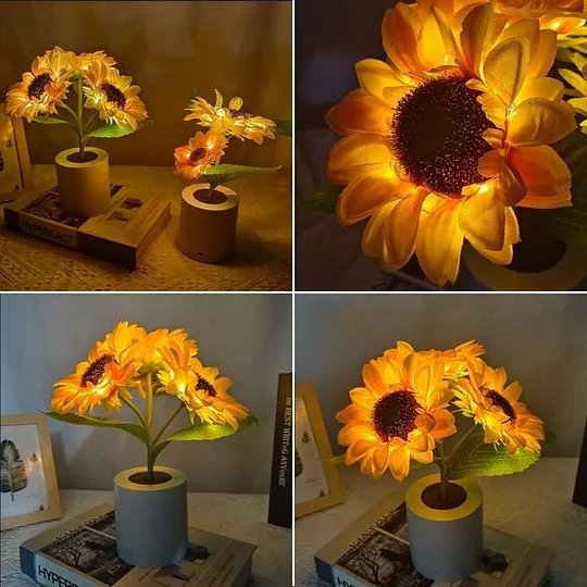 Sunflower LED Lamp Cheerful Decorative Flower Light