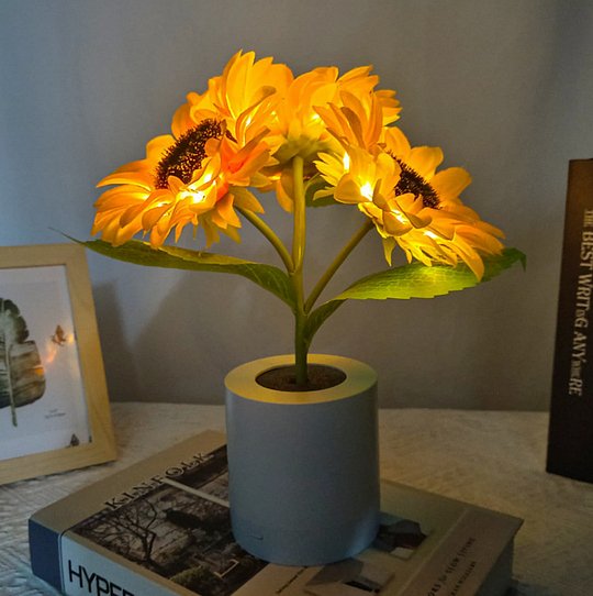 Sunflower LED Lamp Cheerful Decorative Flower Light