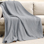 Cotton Muslin Throw Blanket Breathable - Image 10