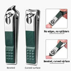 4 Piece Stainless Steel Toenail Clipper Set Clipping Catcher - Image 3