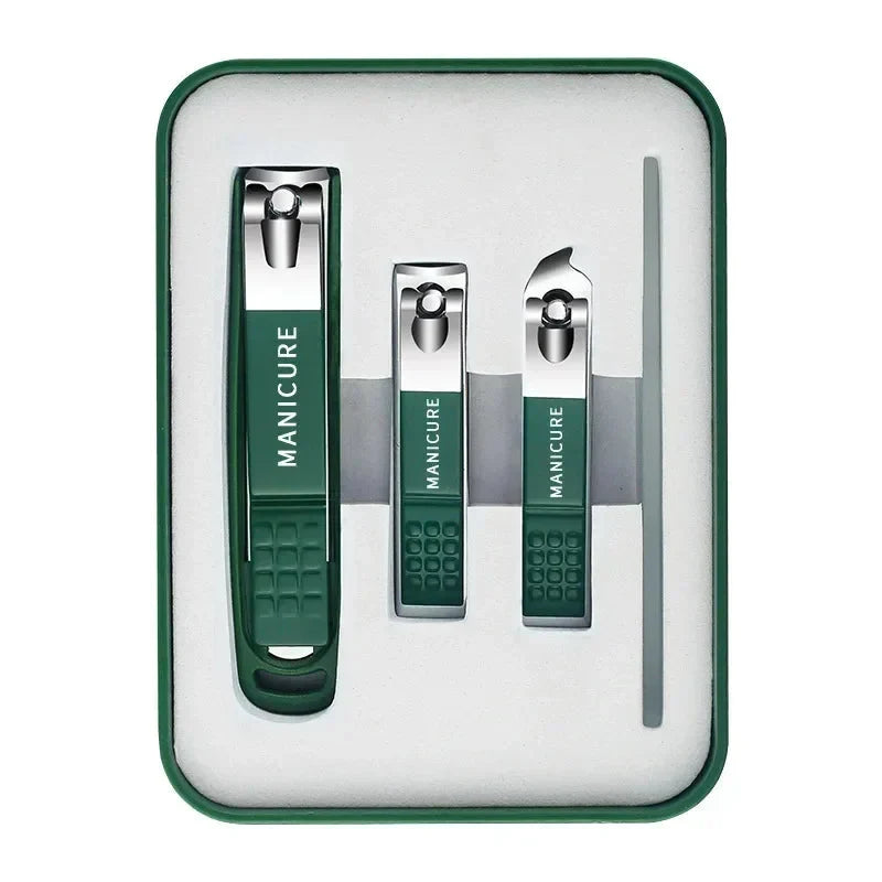 4 Piece Stainless Steel Toenail Clipper Set Clipping Catcher - Image 8