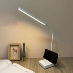 USB Rechargeable Desk Lamp Flexible Arm with Dimmable Multi-Color Lighting
