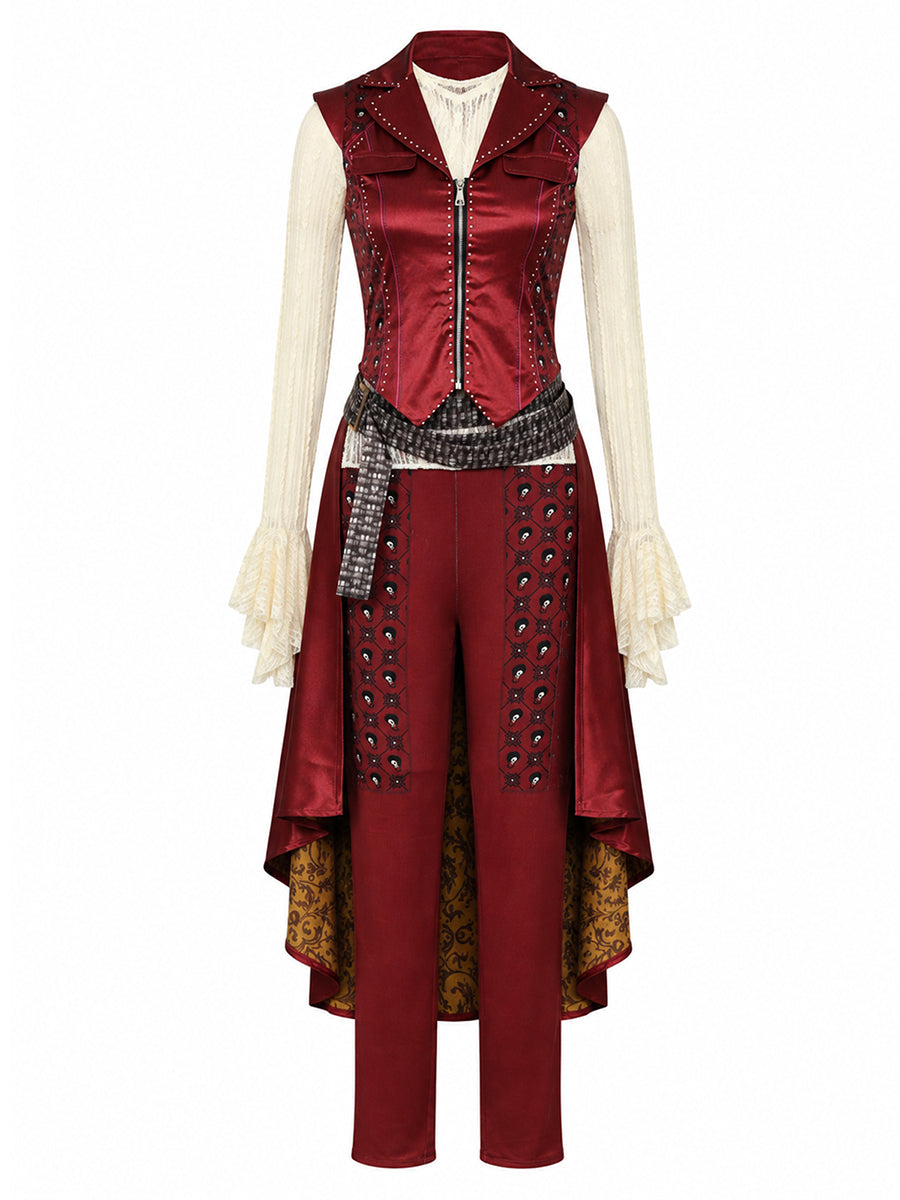 4 Piece Pirate Costume Steampunk - Image 12