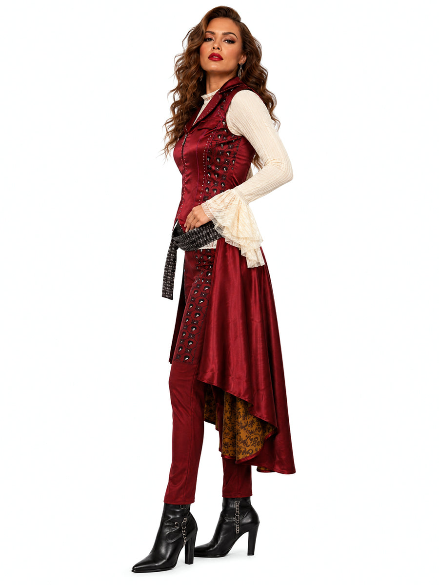 4 Piece Pirate Costume Steampunk - Image 7