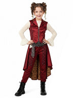 4 Piece Pirate Costume Steampunk