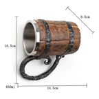Norse‑Inspired Double‑Walled Drinking Mug