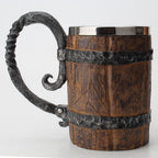 Norse‑Inspired Double‑Walled Drinking Mug