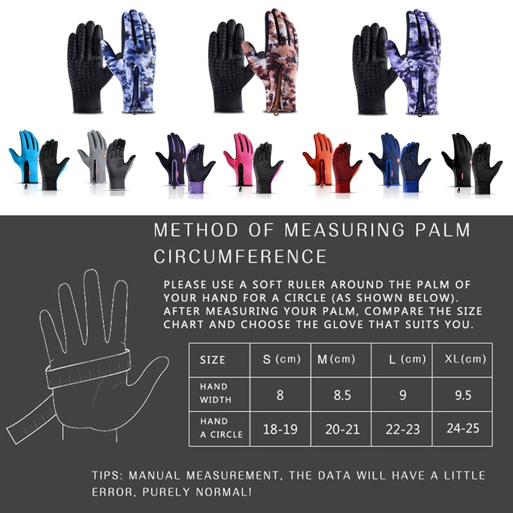 Warm Winter Thermal Gloves Waterproof Outdoor Gloves