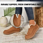 Fleece Lined Womens Slipper Booties Arch Support - Image 2
