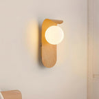 Naoren – Wood Effect Spherical LED Wall Light - Image 10