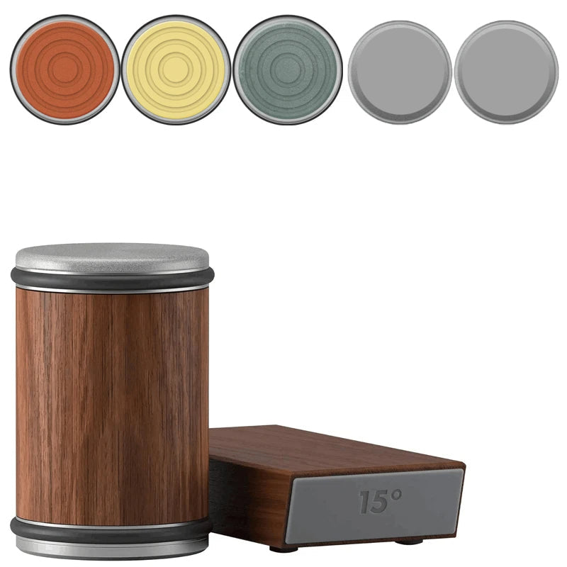 Efficient 2-in-1 Rolling Knife Sharpener Dual-Angle with Magnetic Knife Holder